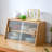 Modern Bamboo Kitchen Sideboard With Adjustable Shelves - Stylish Storage For Home Bar