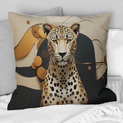 Coussin Leopard Elegance