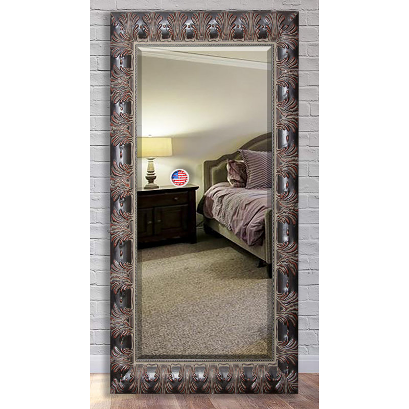 Solid Wood Flat Mirror, 67" H x 32" W