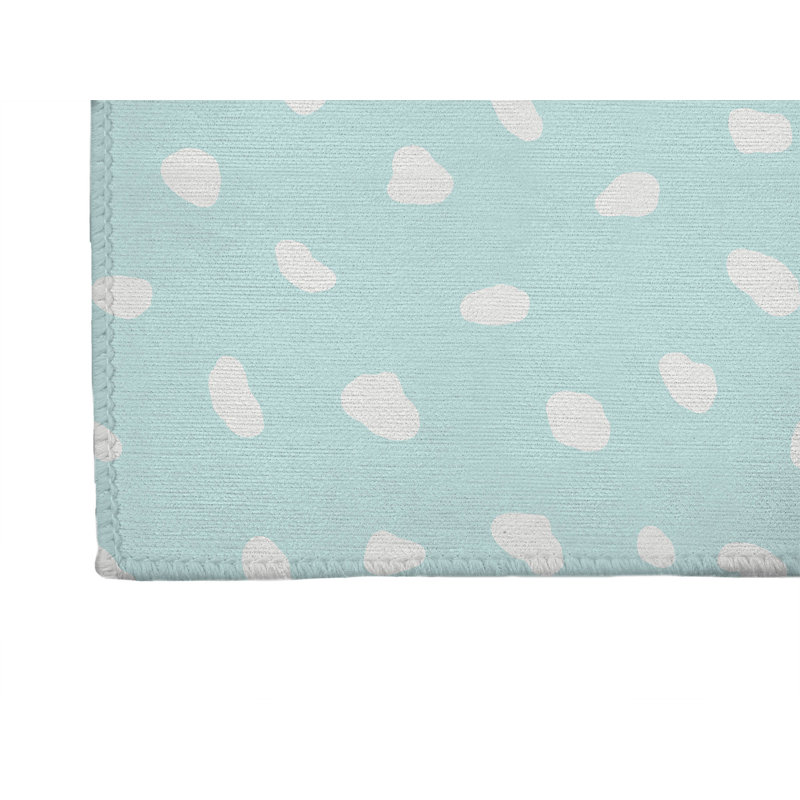 Paint Drop Non-Slip Outdoor Rug, Runner 2'6" x 8'