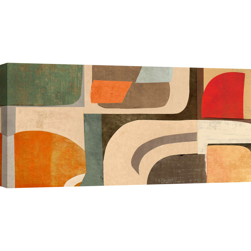 Geometric A Moment In Time by Steve Roja - Wrapped Canvas Print, 50cm H x 100cm W