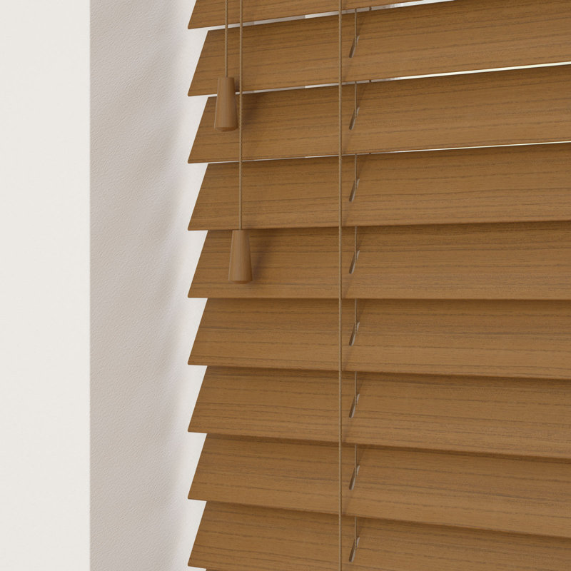 Semi Sheer Horizontal/Venetian Blind, 130 cm L x 50 cm W, Truffle