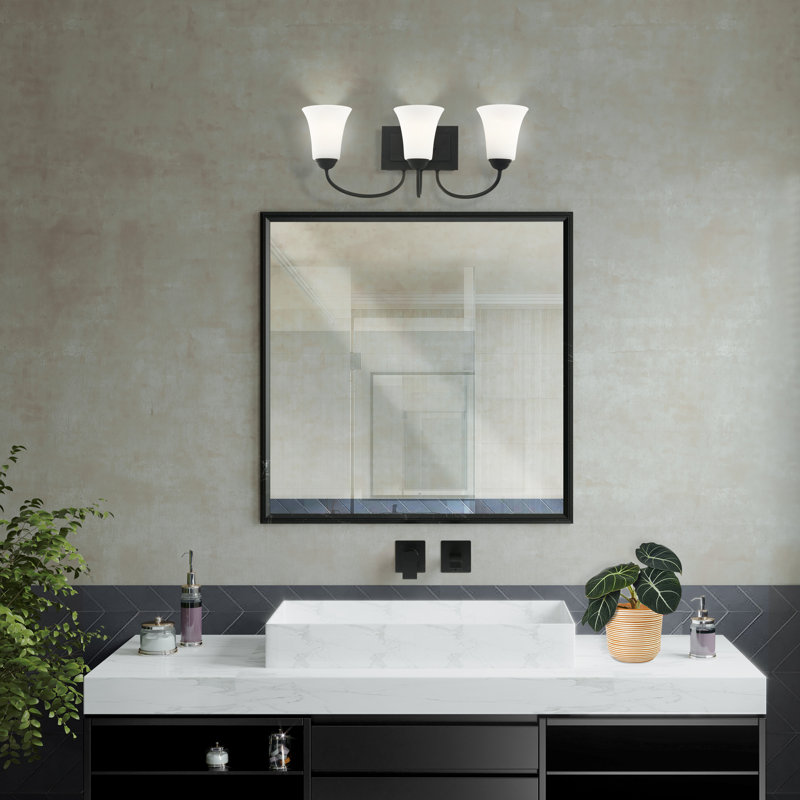 Bullis 3 - Light Dimmable Vanity Light, Black