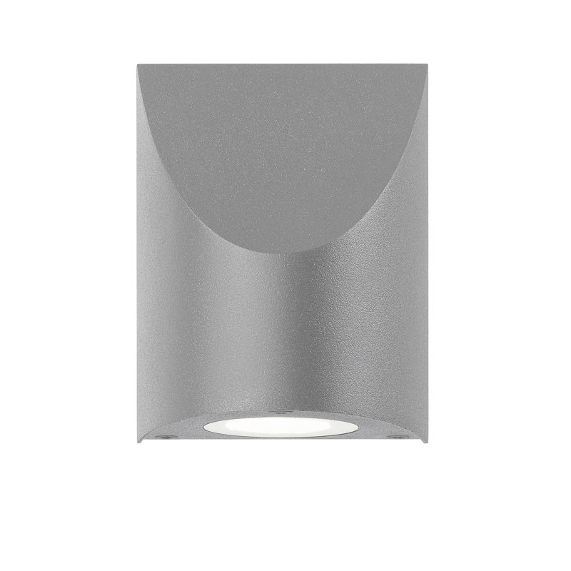 Shear Aluminium Wall Light, Textured Gray