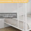 Lit superposé en fer, lit simple supérieur et double inférieur, cadre de lit en métal pour la maison, dortoir, chambre d'amis-939671322