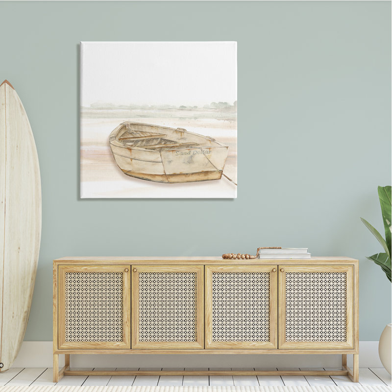 Barque de sable, Toile tendue, H 36 po x l 36 po x P 1,5 po