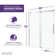 Stellar 60" W x 76" H Double Sliding Frameless Shower Door