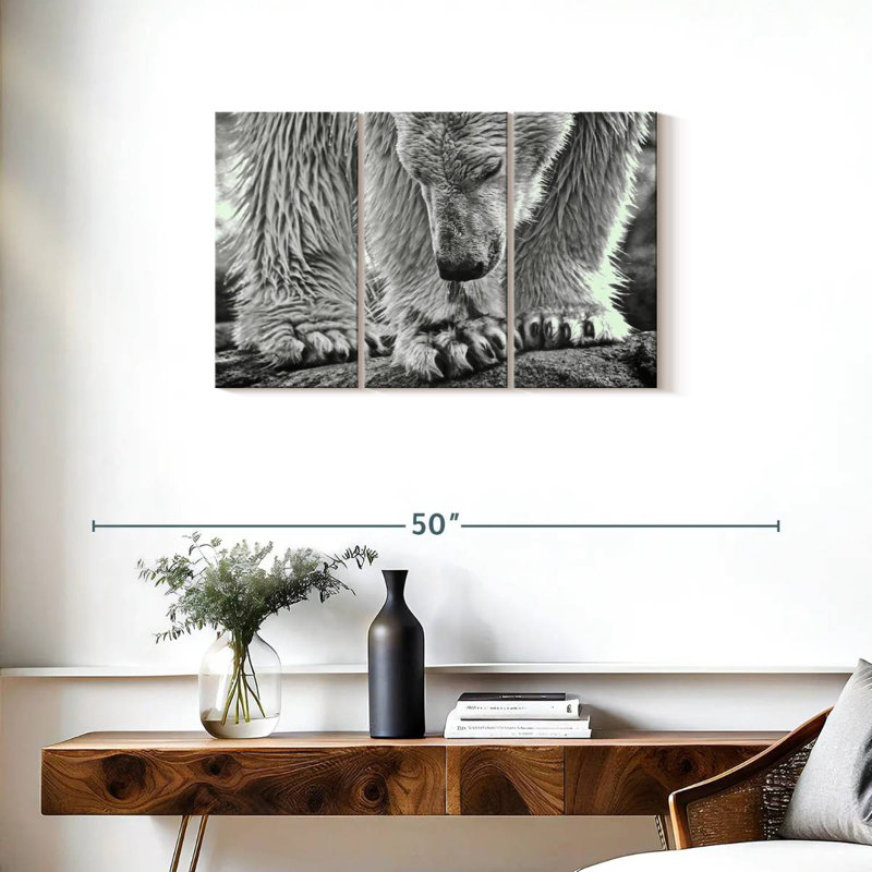 Wet Polar Bear, 20" H x 33" W