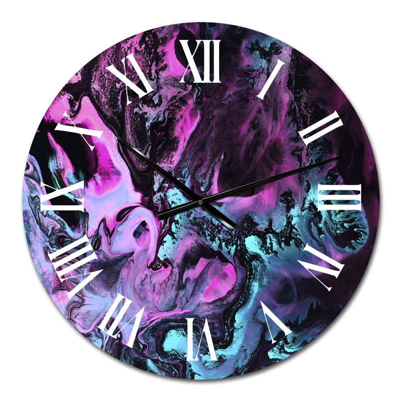 Horloge murale moderne néon, Moyen