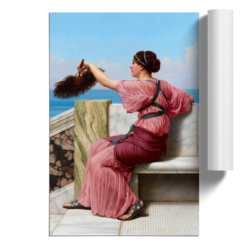A Signal by John William Godward - No Frame Print, 30cm H x 21cm W x 0.1cm D