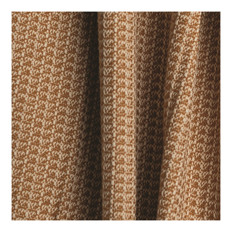 Coussin décoratif carré manuel en bois 21 x 21 Zig Zag, Bronze