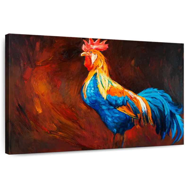 Brampt Rooster Chicken, 8" H x 12" W