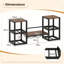 Wine Bottle & Glass Rack Rustic Brown