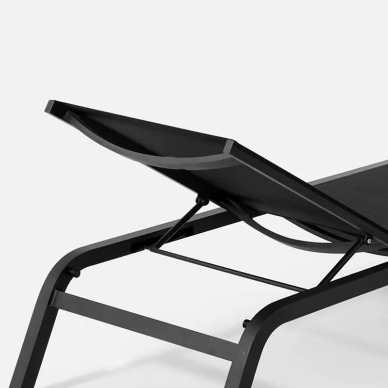 Adjustable Outdoor Lounge Chair Aluminum Frame Outdoor Chaise Lounge