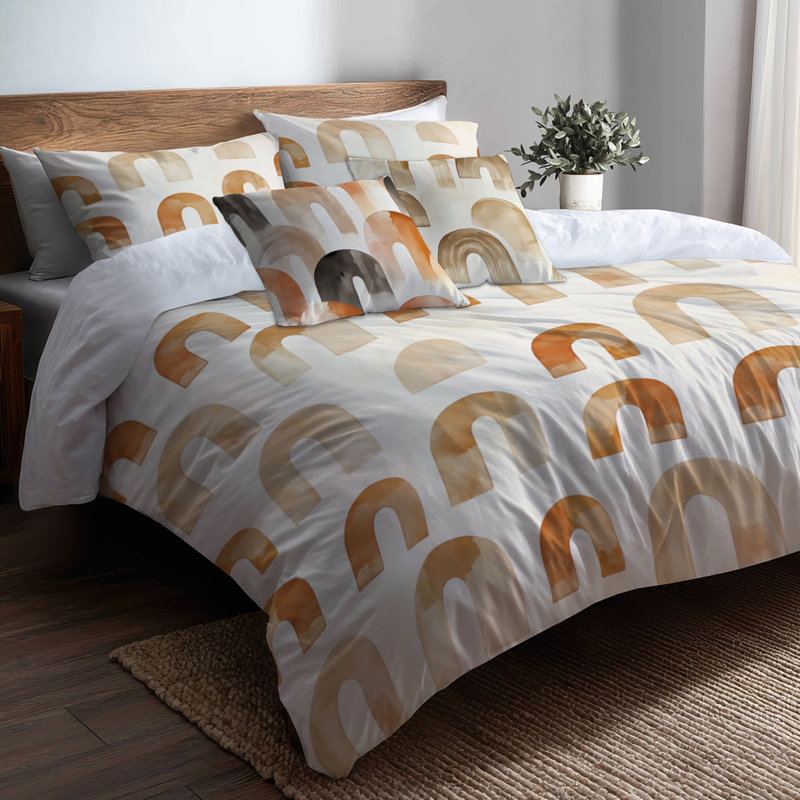 Ensemble de literie 6 pièces Modern Bed, Queen Comforter + 5 Additional Pieces