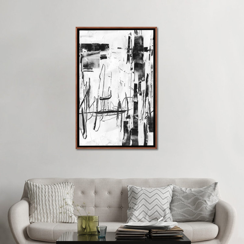 «Polar Storm II» par Ethan Harper - reproduction d'art, H 48 po x l 32 po x P 1,5 po, Toile classique avec cadre brun