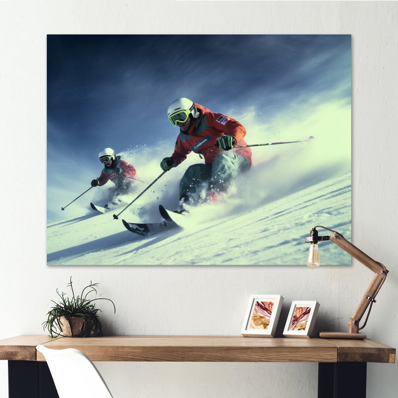 Alpine Skiing Adventures I sur impression sur toile, H 12 po x l 20 po x P 1 po, Toile tendue