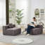 Canapé modulaire en chenille avec 2 coussins-719732456