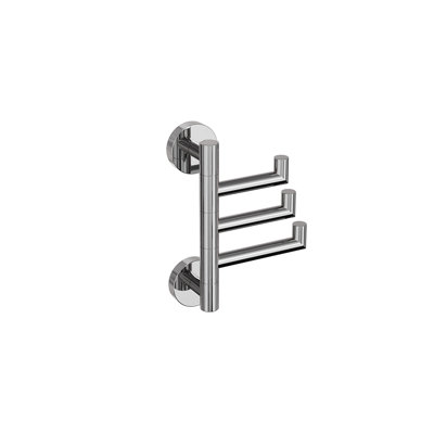Lava Wall Mounted Swivel Towel Hook - Chrome, Premium Brass Construction, Includes Installation Hardware