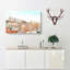 Alfalma Lisbon Portugal Skyline in Abstract - Wrapped Canvas-55305885