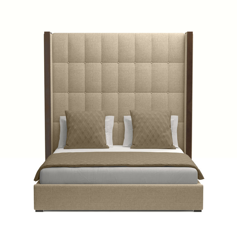 Dipson Upholstered Standard Bed, California King, Flax Revolution®
