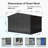 10 ft. W x 8 ft. D Galvanized Steel Vertical Storage Shed