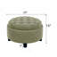 25 Inch Storage Ottoman,Coffee Table Ottoman,Wooden Top Side Table,Fabric Upholstered Pouf,Hidden Storage-238589358