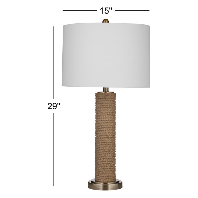 Lampe de table en rotin Darein