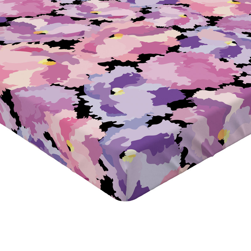 Drap-housse Ambesonne, Drap-housse de taille très grand, Fuchsia, rose pâle, crème / abstrait