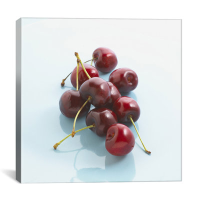 Aliments et cuisine-cerises rouges, reproduction de photo sur toile
