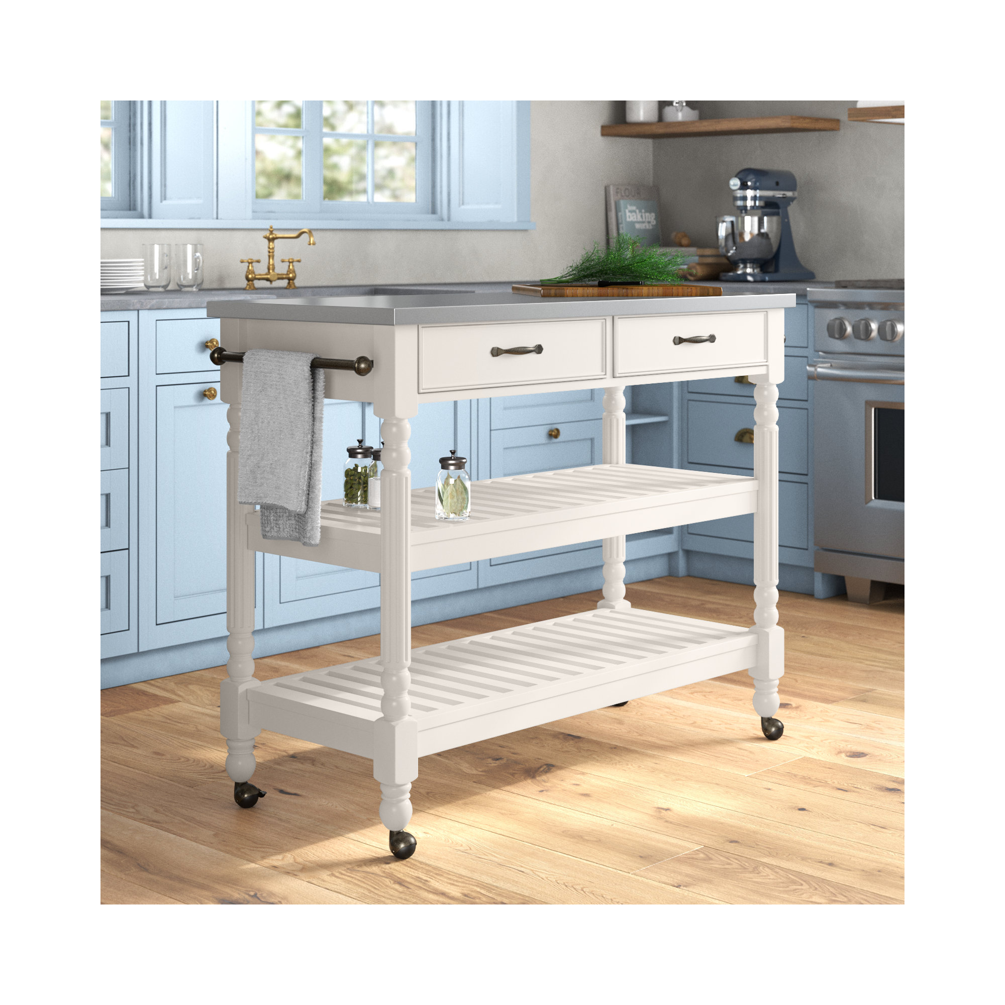 Dobbs Kitchen Cart, Off-White