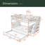 Full-Over-Full Bunk Bed With Twin Size Trundle, Storage And Guard Rail For Bedroom-360697737