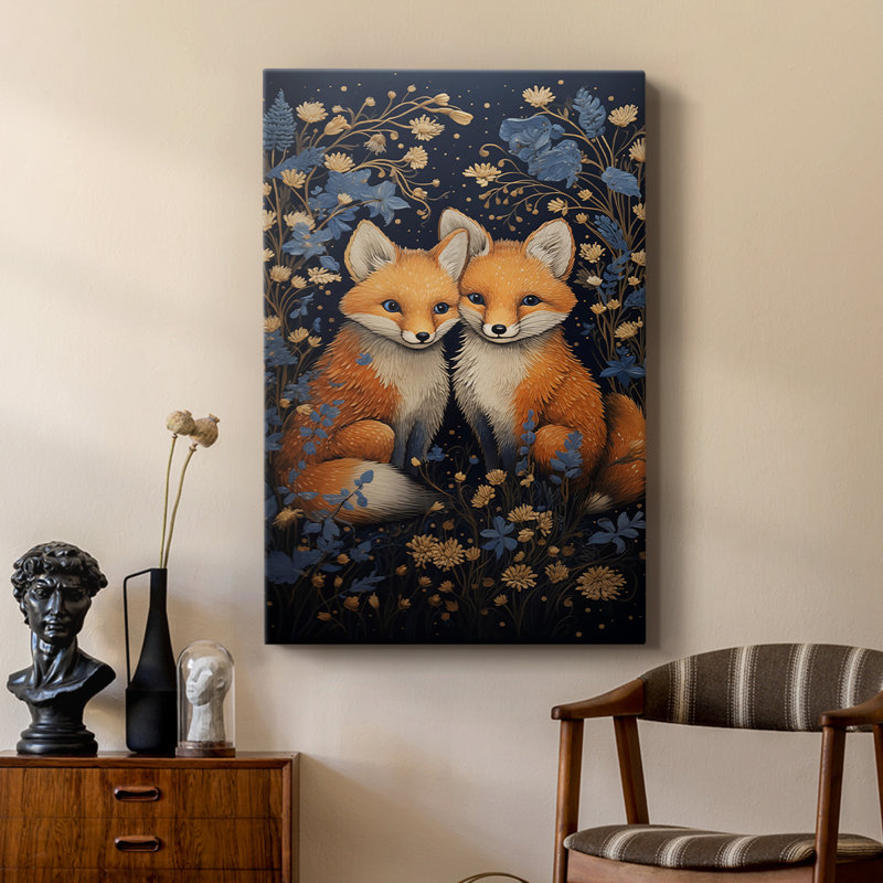 ANIMALS Series CDLxxxi - Toile tendue avec châssis de qualité supérieure - Prêt à être accroché, H 18 po x l 12 po