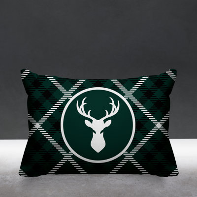 Houndstooth Outdoor Reversible Throw Pillow