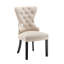 Chaise de salle à manger en velours avec pieds en bois d'hévéa Gislene-941282242-1006113025