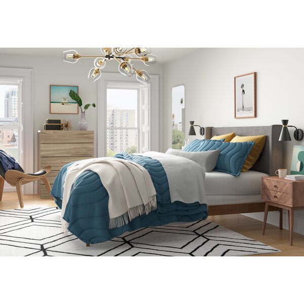 Mercury Row® Ellerman Upholstered Bed & Reviews | Wayfair