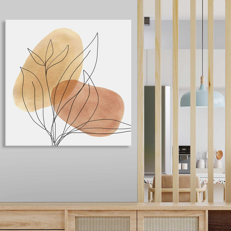 " Desert Lines I " by Carol Robinson Painting Print, 18" W x 18" H, Wrapped Canvas