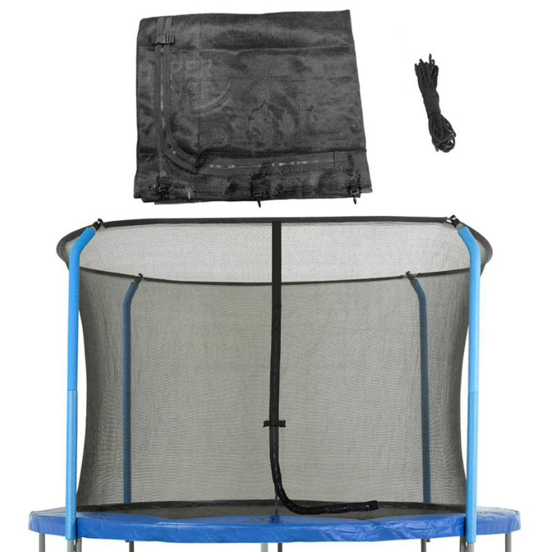 Black Weather-Resistant Trampoline Safety Net for 14 ft Round Trampolines
