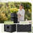 2-piece Premium Imitation Rattan Plastic Planters With Drainage Holes, Tall Planter Pots For Indoor & Outdoor Use-1342837605-1342837604