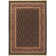 Tapis brun/noir en laine wheeler Cirro
