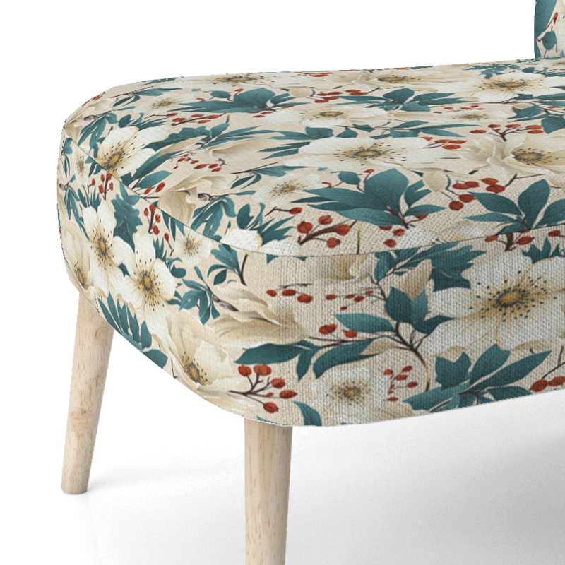 Chaise d'appoint Coastal Tranquil Florals Collage UnveILE III