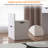 Dressing Table And Stool, 3-In-1 Multifunctional Dressing Table Set, Featuring Three-Color Lighting Modes, HD Mirror, Two Sliding Drawers, And A Hidden Storage Stool-882087817