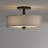 Glass Semi Flush Mount