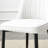 Luxurious Dining Table Set With Marble Pattern Glass Top And Golden Legs
