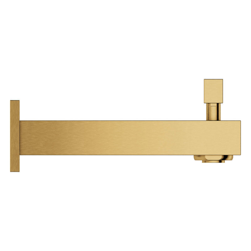 Eurocube® Single Handle Wall Mounted Tub Spout Trim, Brushed Gold