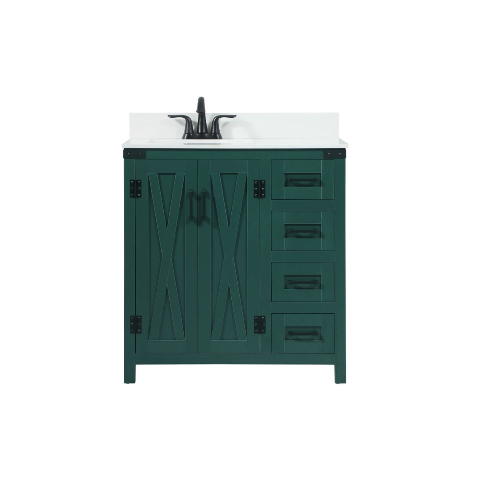 Slayton 32'' Single Bathroom Vanity, Green