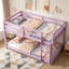 Lit superposé simple au-dessus d'un lit simple en bois massif avec échelle, lattes renforcées pour plus de stabilité et de sécurité-260798393