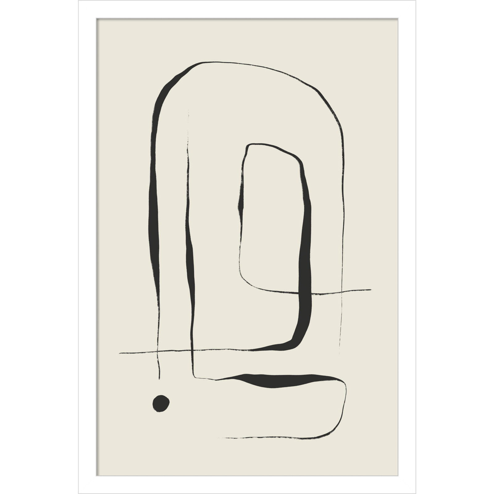 Galya "The Point No. 2" Print by Treechild, White, 21" H x 15" W