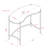 44'' Glass Top Console Table