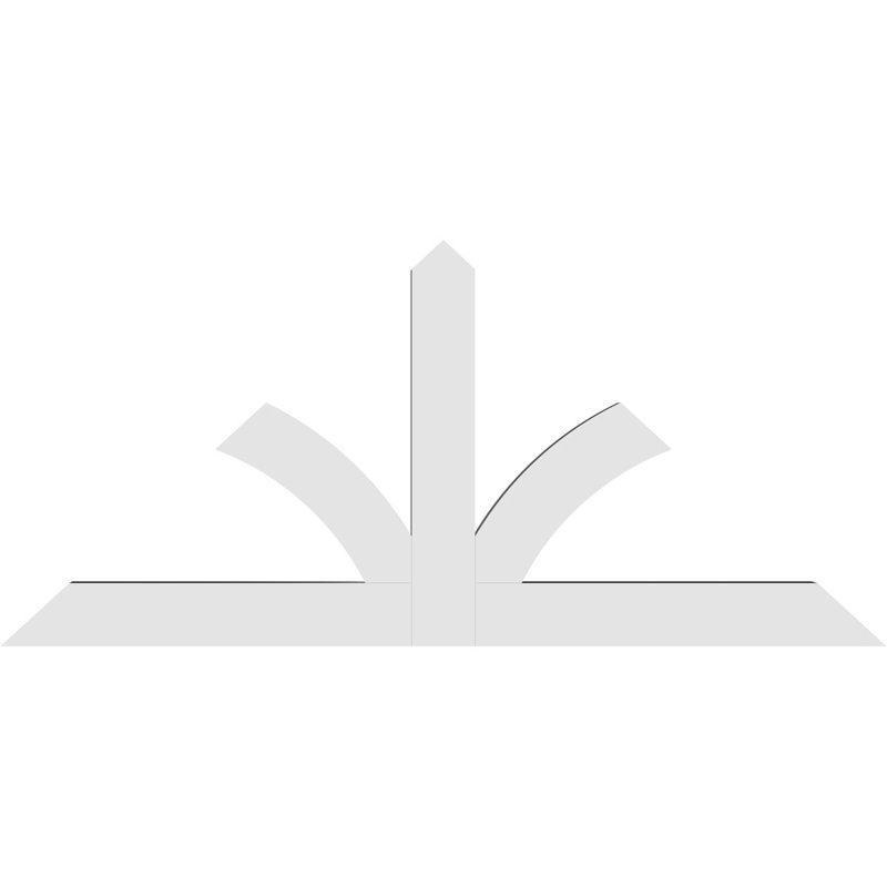 Support pour pignon en PVC de qualité architecturale Richland, H 38,5 po x l 84 po (pas: 11/12), P 4 po x F 6 po